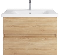 Тумба с раковиной RUVANN GUSTO 80 + Миранда 80 в ванную подвесная Т.GUSTO.П-80П-KIT-MIR