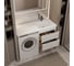 Тумба с раковиной RUVANN DUET 60 + Даллас 120 правый в ванную подвесная Т.DUET.П-60П-KIT-DAL120P 4