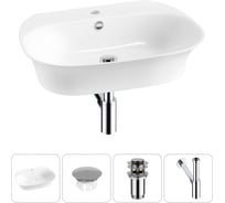 Набор Wellsee 4 в 1 Excellence Pro накладная/подвесная раковина 65x46 см 20217059R