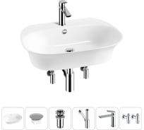 Набор Wellsee 6 в 1 Excellence Pro накладная/подвесная раковина 65x46 см 20217177R