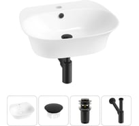 Набор Wellsee 4 в 1 Excellence Pro накладная/подвесная раковина 55x46 см 20217053R