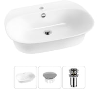 Набор Wellsee 3 в 1 Excellence Pro накладная/подвесная раковина 60x47 см 20217004R