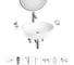 Набор Wellsee 7 в 1 Brillant iCon накладная раковина 50x40 см 20218727R 1
