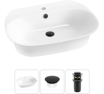 Набор Wellsee 3 в 1 Excellence Pro накладная/подвесная раковина 65x46 см 20217002R