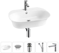Набор Wellsee 5 в 1 Excellence Pro накладная/подвесная раковина 65x46 см 20217118R