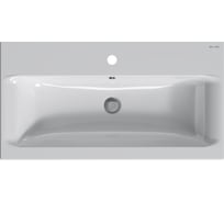 Раковина мебельная AM.PM GEM, керамическая, 80 см, встроенная, белый, глянец M90WCC0802WG