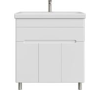 Тумба с раковиной RUVANN NIKA 80 + Moduo 80 в ванную напольная Т.NIKA.П-80Н-KIT-MOD