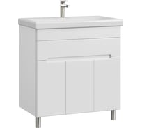 Тумба с раковиной RUVANN NIKA 80 + Moduo 80 в ванную напольная Т.NIKA.П-80Н-KIT-MOD
