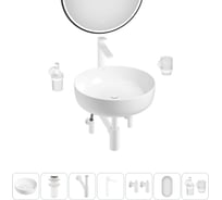 Набор Wellsee 7 в 1 Belle Spa 3.0 накладная раковина 45x45 см 20218482R