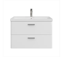 Тумба с раковиной RUVANN WELLEN 80 + Moduo 80 в ванную подвесная Т.WELLEN.Э-80П-KIT-MOD