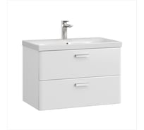 Тумба с раковиной RUVANN WELLEN 80 + Moduo 80 в ванную подвесная Т.WELLEN.Э-80П-KIT-MOD