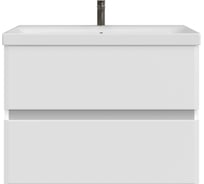 Тумба с раковиной RUVANN WELLA 80 + Moduo 80 в ванную подвесная Т.WELLA.П-80П-KIT-MOD