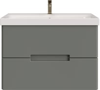 Тумба с раковиной RUVANN YUVA 80 + Moduo 80 в ванную подвесная Т.YUVA.П-80П-KIT-MOD