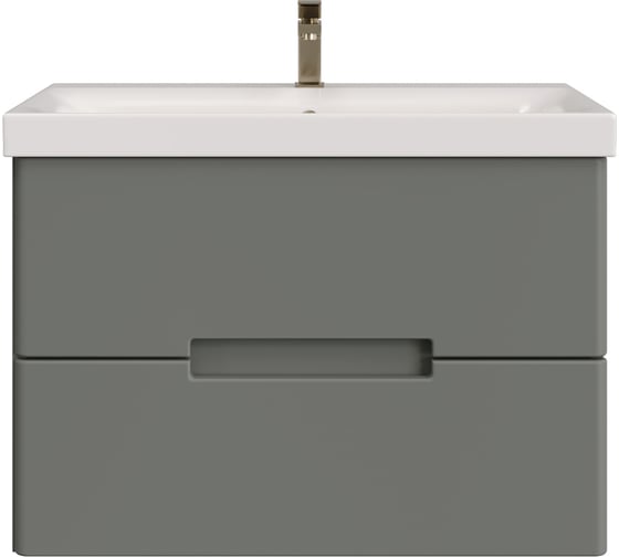 Тумба с раковиной RUVANN YUVA 80 + Moduo 80 в ванную подвесная Т.YUVA.П-80П-KIT-MOD 1