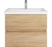 Тумба с раковиной RUVANN GUSTO 70 + Фостер 70 в ванную подвесная Т.GUSTO.П-70П-KIT-FOS