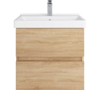 Тумба с раковиной RUVANN GUSTO 60 + Фест 60 в ванную подвесная Т.GUSTO.П-60П-KIT-FES