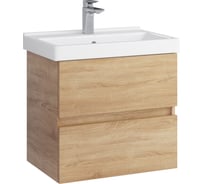 Тумба с раковиной RUVANN GUSTO 60 + Фест 60 в ванную подвесная Т.GUSTO.П-60П-KIT-FES