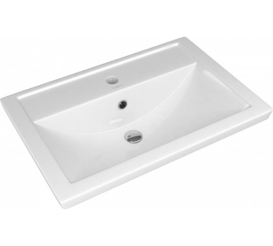 Тумба с раковиной RUVANN GUSTO 60 + Фостер 60 в ванную подвесная Т.GUSTO.П-60П-KIT-FOS