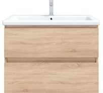 Тумба с раковиной RUVANN GUSTO 70 + Como 70 в ванную подвесная Т.GUSTO.П-70П-KIT-COM