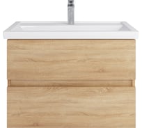 Тумба с раковиной RUVANN GUSTO 80 + Фостер 80 в ванную подвесная Т.GUSTO.П-80П-KIT-FOS