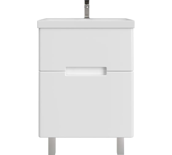 Тумба с раковиной RUVANN KANI 50 + Moduo 50 в ванную напольная Т.KANI.П-50Н-KIT-MOD 1