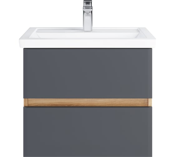 Тумба с раковиной RUVANN GLORY 60 + Фостер 60 в ванную подвесная Т.GLORY.П-60П-KIT-FOS 1