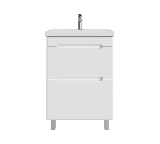 Тумба с раковиной RUVANN BRAVA 50 + Moduo 50 в ванную напольная Т.BRAVA.П-50Н-KIT-MOD 1