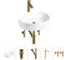 Набор Wellsee 5 в 1 Belle Spa 2.0 накладная раковина 45x42 см 20212535R 1