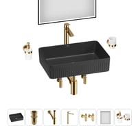 Набор Wellsee 7 в 1 Festive Fox 2.0 накладная раковина 50x36 см 20218080R