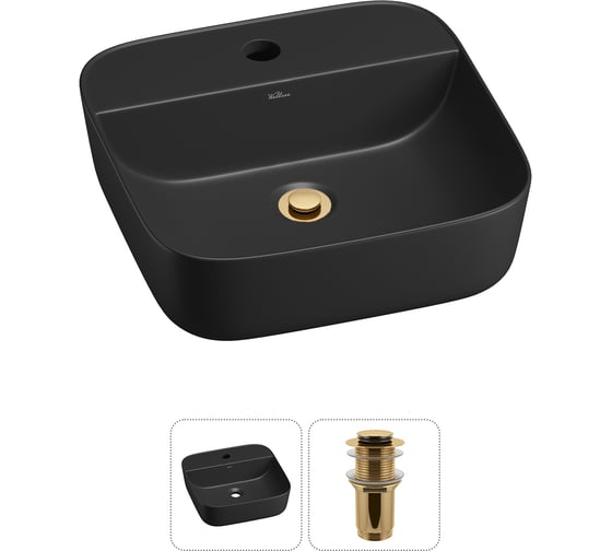 Набор Wellsee 2 в 1 Preen накладная раковина 40x40 см 20214305R 1