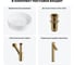 Набор Wellsee 4 в 1 Coax накладная раковина 40x40 см 20213905R 11