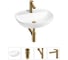 Набор Wellsee 4 в 1 Cute Twin R накладная раковина 50x42 см 20213348R 1