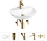 Набор Wellsee 5 в 1 Cute Twin R накладная раковина 50x42 см 20213352R 1