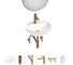 Набор Wellsee 6 в 1 Cute Twin R накладная раковина 42x42 см 20218949R 1