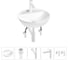 Набор Wellsee 5 в 1 Cute Twin R накладная раковина 42x42 см 20213337R 1