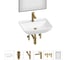 Набор Wellsee 6 в 1 Cute Twin S накладная раковина 55x42 см 20218973R 1