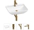 Набор Wellsee 4 в 1 Cute Twin S накладная раковина 55x42 см 20213380R 1