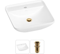 Набор Wellsee 2 в 1 Cute Twin S накладная раковина 43x43 см 20213356R