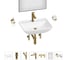 Набор Wellsee 7 в 1 Cute Twin S накладная раковина 55x42 см 20218977R 1