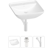 Набор Wellsee 3 в 1 Cute Twin S накладная раковина 43x43 см 20213361R
