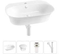 Набор Wellsee 4 в 1 Excellence Pro накладная/подвесная раковина 65x46 см 20217060R