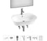 Набор Wellsee 7 в 1 Excellence Pro накладная/подвесная раковина 60x47 см 20219041R 1