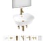 Набор Wellsee 7 в 1 Excellence Pro накладная/подвесная раковина 55x46 см 20219036R 1