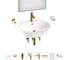 Набор Wellsee 8 в 1 Excellence Pro накладная/подвесная раковина 50x46 см 20219032R 1