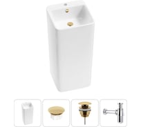 Набор Wellsee 4 в 1 Callipy Art напольная раковина 40x40x85 см 20217241R