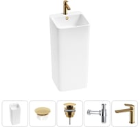 Набор Wellsee 5 в 1 Callipy Art напольная раковина 40x40x85 см 20217271R