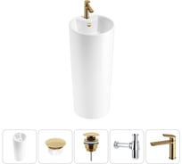 Набор Wellsee 5 в 1 Callipy Art напольная раковина 40x40x84 см 20217267R