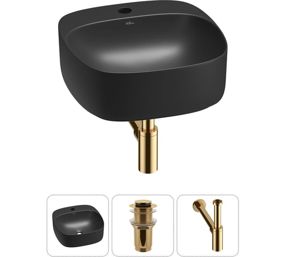 Набор Wellsee 3 в 1 Ideal накладная раковина 42x42 см 20214148R
