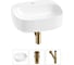 Набор Wellsee 3 в 1 Ideal накладная раковина 50x42 см 20214101R 1