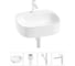 Набор Wellsee 4 в 1 Ideal накладная раковина 50x42 см 20214106R 1